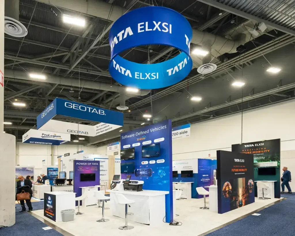 tata elxsi 20x30 exhibition stand rentals at ces show 2025 las vegas nv.webp